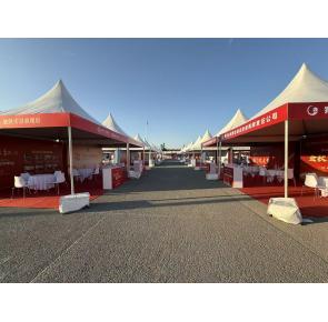 尖顶篷房大型户外活动仓储空间 抗风防雨铝合金框架帐篷搭建出租